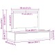 Sonata H Тоалетна масичка за стена Дъб 100x40x70 см