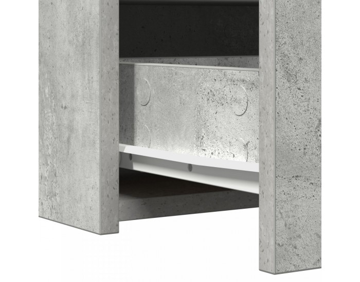 Sonata H Окачен тоалетен маса Бетонен сив 100x40x70 см