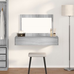Sonata H Стенно тоалетно бюро сиво 100x40x70 см - Тоалетки и Огледала