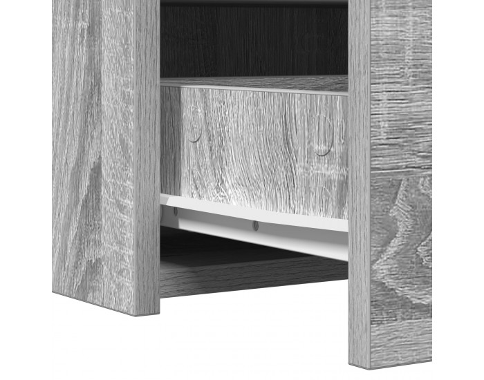 Sonata H Стенно тоалетно бюро сиво 100x40x70 см