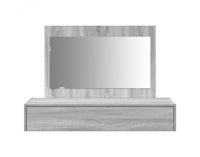 Sonata H Стенно тоалетно бюро сиво 100x40x70 см