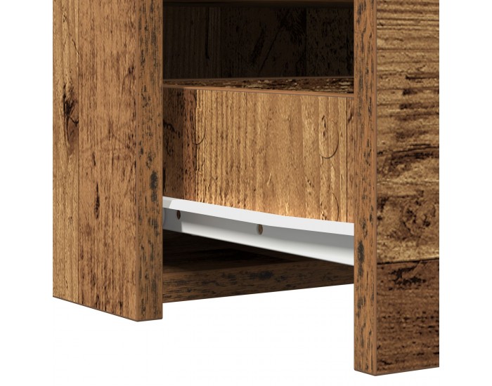 Sonata H стенно чекмедже за обличане - винтидж дърво - 100x40x70 см