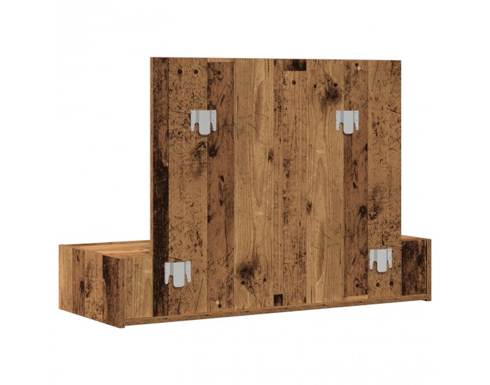 Sonata H стенно чекмедже за обличане - винтидж дърво - 100x40x70 см