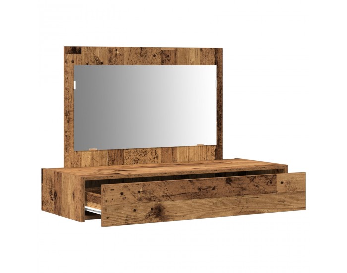 Sonata H стенно чекмедже за обличане - винтидж дърво - 100x40x70 см