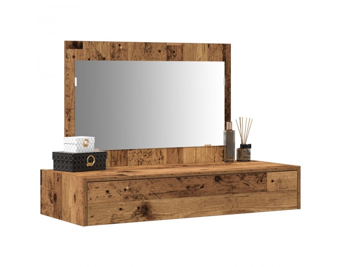 Sonata H стенно чекмедже за обличане - винтидж дърво - 100x40x70 см