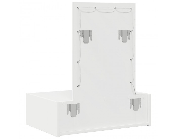 Sonata H Стенна Тоалетна Масичка с LED Лампи - Бяла