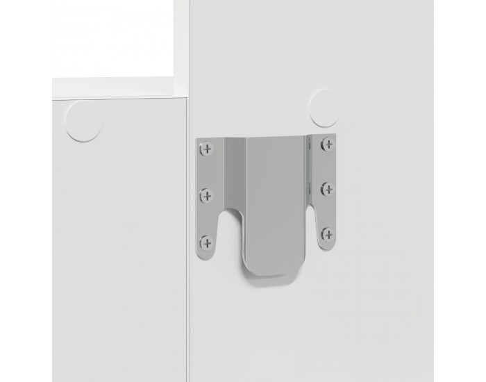 Sonata H Стенна Тоалетна Масичка с LED Лампи - Бяла