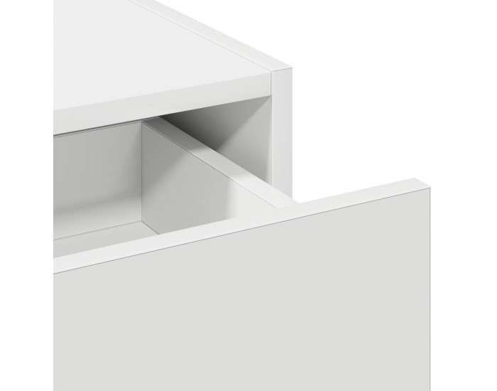 Sonata H Стенна Тоалетна Масичка с LED Лампи - Бяла