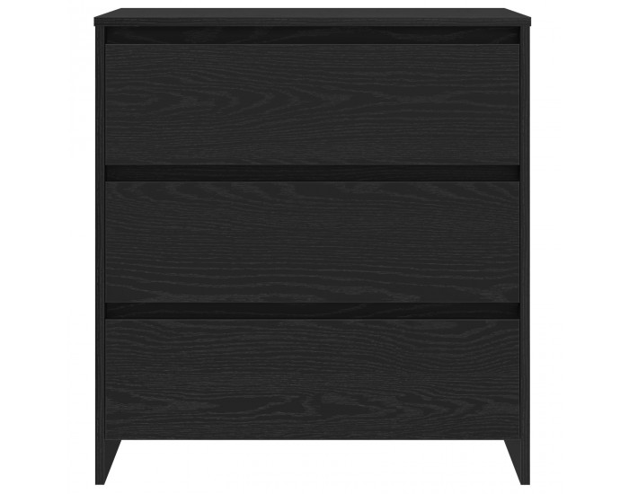 Sonata H 3-Частен Страничен Плот в Черен Дъб Инженерна Дървесина