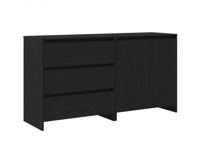 Sonata H 2-Частни Странични Маси в Черен Дъб Инженерна Дървесина