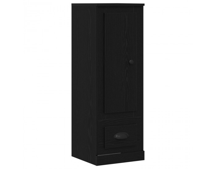 Sonata H Висок шкаф Черен Дъб 132x35,5x103,5 см Инженерна дървесина