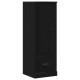 Sonata H Висок шкаф Черен Дъб 132x35,5x103,5 см Инженерна дървесина