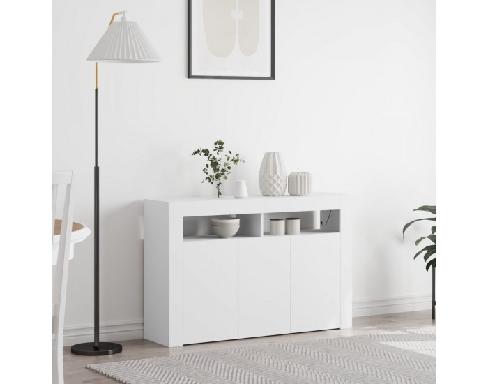 Sonata H Бял Съборд Бял Инженерна дървесина 116 x 30 x 75 см Съвременен