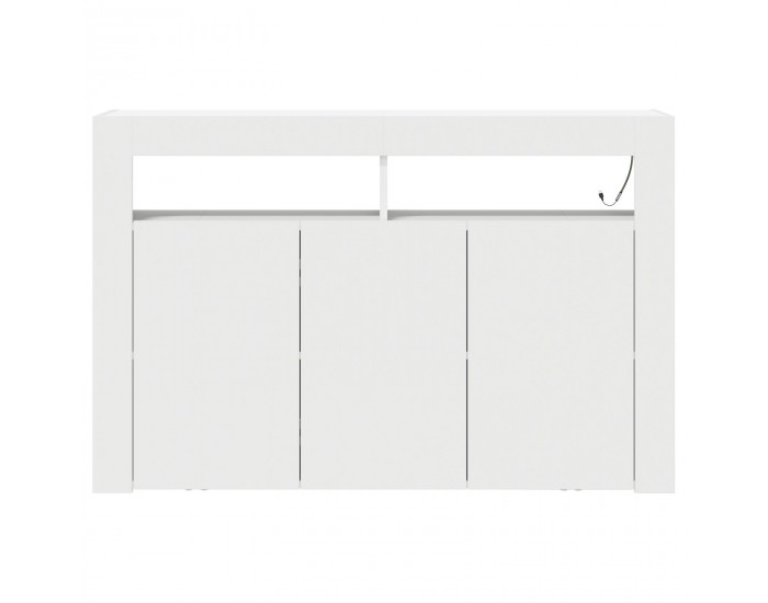 Sonata H Бял Съборд Бял Инженерна дървесина 116 x 30 x 75 см Съвременен