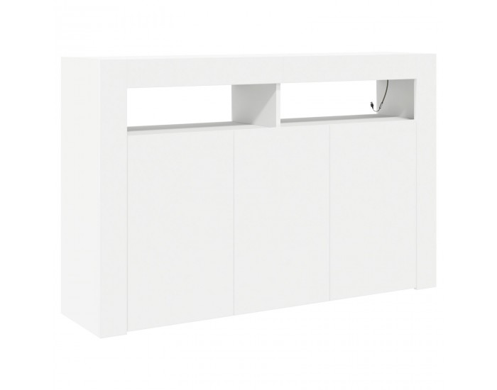 Sonata H Бял Съборд Бял Инженерна дървесина 116 x 30 x 75 см Съвременен