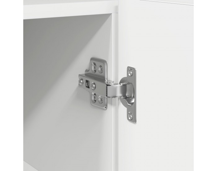 Sonata H Бял Съборд Бял Инженерна дървесина 116 x 30 x 75 см Съвременен