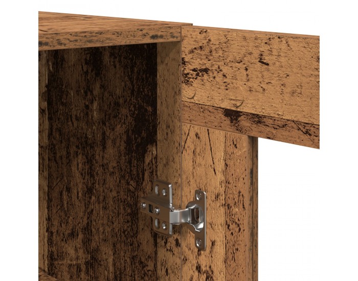 Sonata H Висок кабинет стара дървесина 69.5x34x180 см Инженерна дървесина