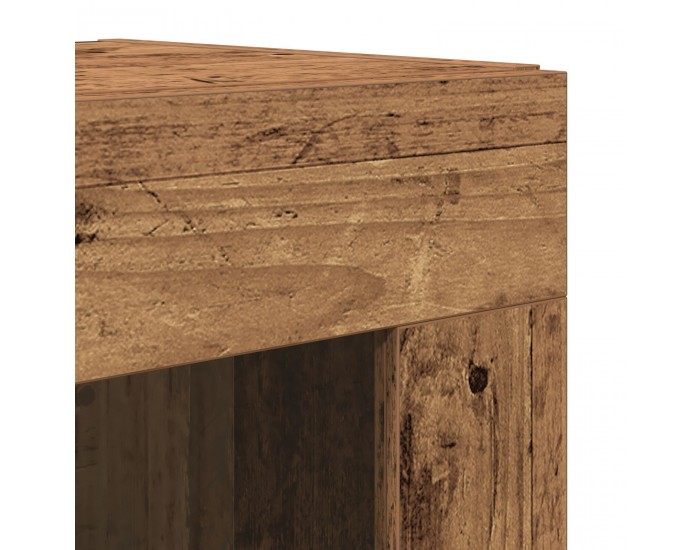 Sonata H Висок кабинет стара дървесина 69.5x34x180 см Инженерна дървесина