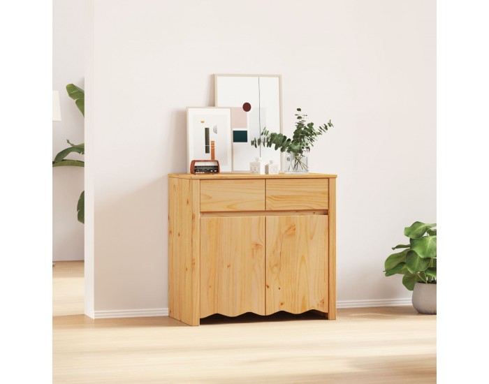 Sonata H Страничен шкаф ДРАММЕН 79x43x75,5 см от масивна дървесина бор