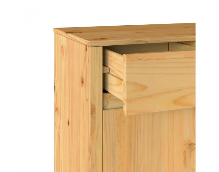 Sonata H Страничен шкаф ДРАММЕН 79x43x75,5 см от масивна дървесина бор