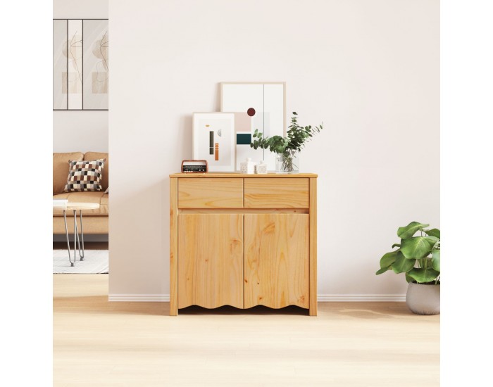 Sonata H Страничен шкаф ДРАММЕН 79x43x75,5 см от масивна дървесина бор