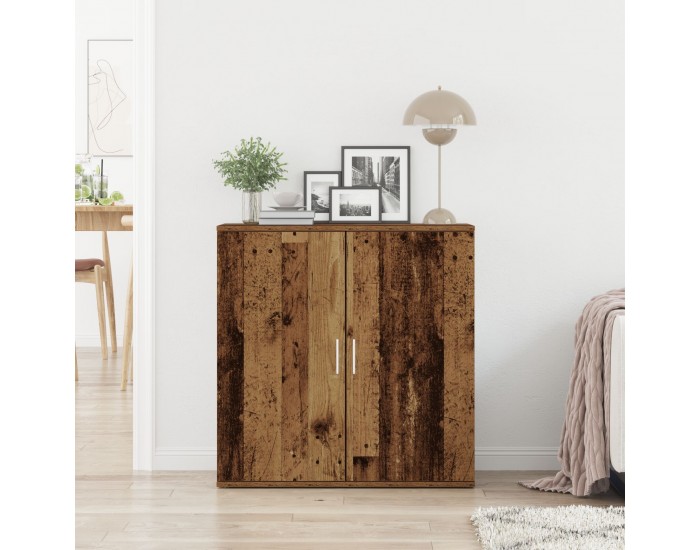 страничен шкаф Sonata H от старо дърво 79x38x80 см от инженерна дървесина