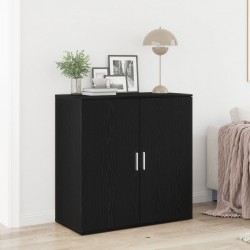 Sonata H странична маса Черен дъб 79x38x80 см Инженерна дървесина - Шкафове, Витрини, Модулни секции