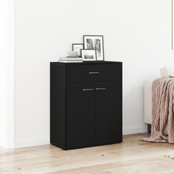 Сайдборд Sonata H Черен Дъб 60x30x75 см от Инженерна Дървесина - Шкафове, Витрини, Модулни секции