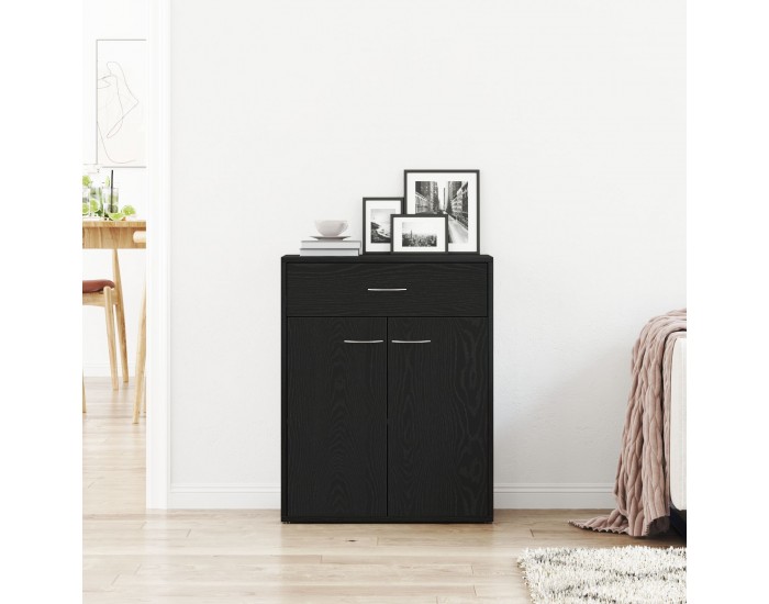 Сайдборд Sonata H Черен Дъб 60x30x75 см от Инженерна Дървесина