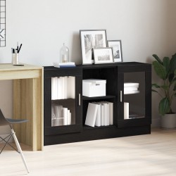 Страничен шкаф Sonata H Черен дъб 120x30,5x70 см Инженерна дървесина - Шкафове, Витрини, Модулни секции