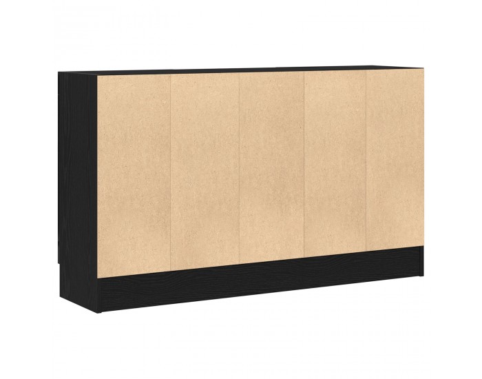 Страничен шкаф Sonata H Черен дъб 120x30,5x70 см Инженерна дървесина