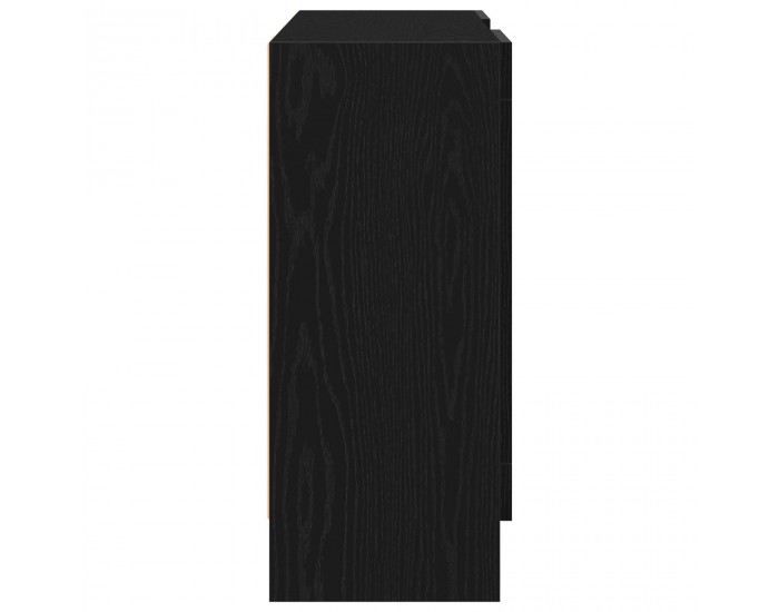 Страничен шкаф Sonata H Черен дъб 120x30,5x70 см Инженерна дървесина