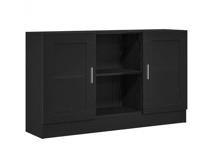 Страничен шкаф Sonata H Черен дъб 120x30,5x70 см Инженерна дървесина