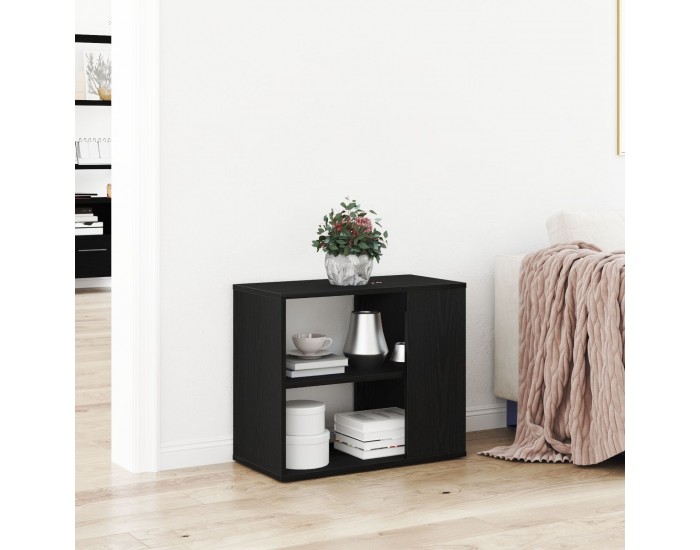 Страничен шкаф Sonata H Черен дъб 60x30x50 см, Инженерна дървесина