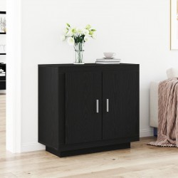 страничен шкаф Sonata H Черен дъб 80x40x75 см Инженерна дървесина - Шкафове, Витрини, Модулни секции