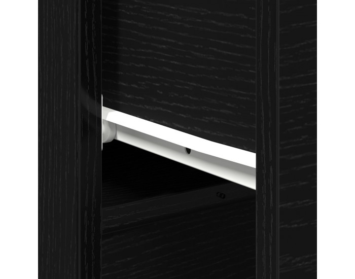 Sonata H Черен дъбов шкаф 30x30x70 см изработен от инженерна дървесина