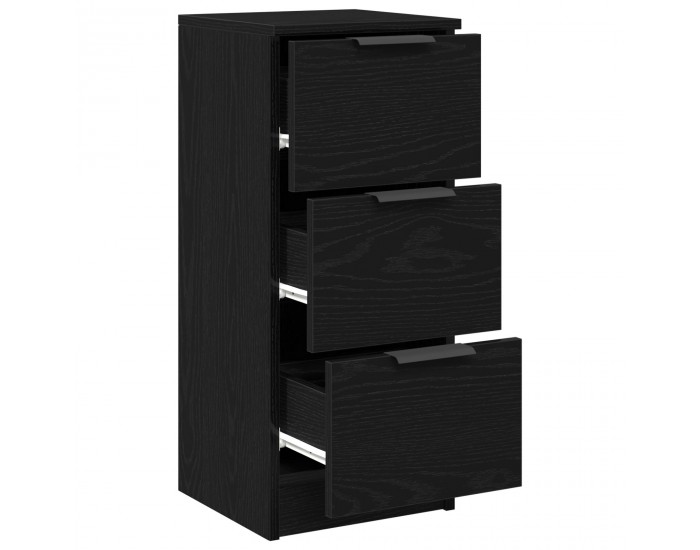 Sonata H Черен дъбов шкаф 30x30x70 см изработен от инженерна дървесина