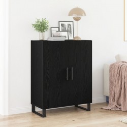 Sonata H Стъклен шкаф Черен дъб 69,5x34x90 см Инженерна дървесина - Шкафове, Витрини, Модулни секции