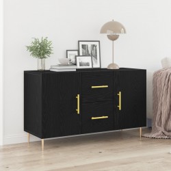 страничен шкаф Sonata H Черен дъб 100x36x60 см от инженерна дървесина - Шкафове, Витрини, Модулни секции