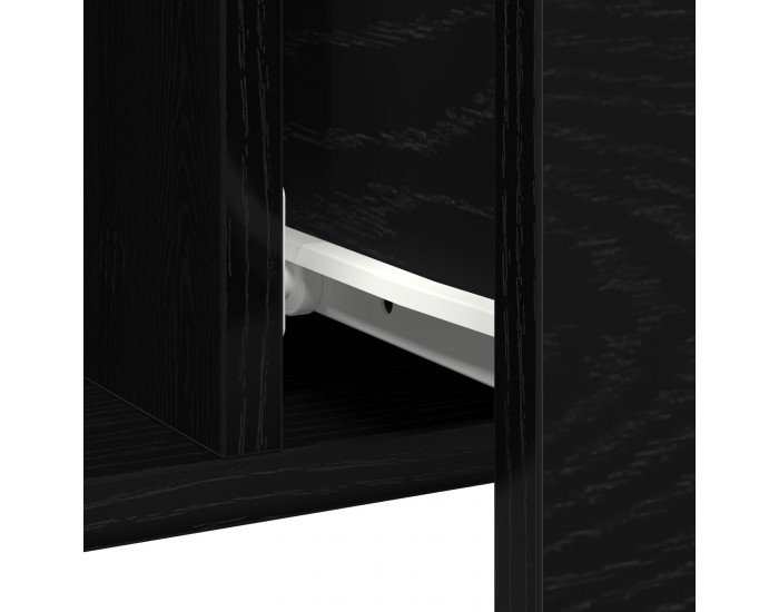 страничен шкаф Sonata H Черен дъб 100x36x60 см от инженерна дървесина