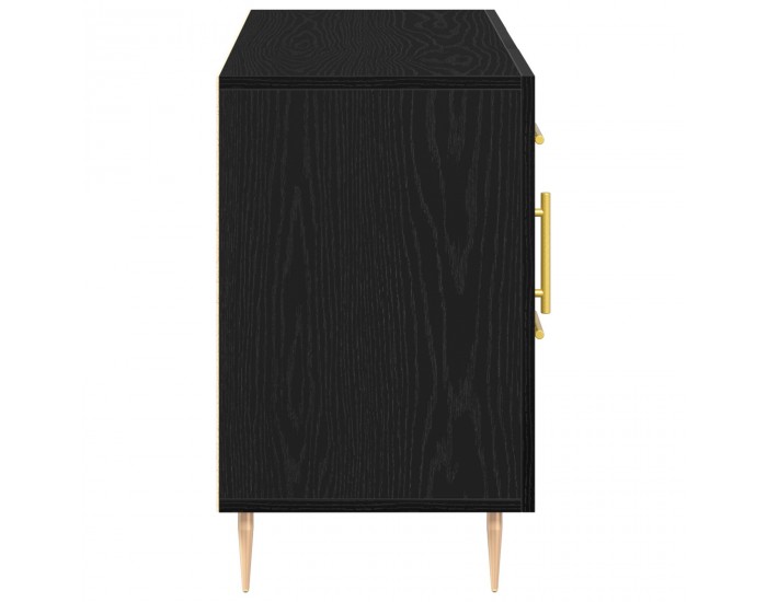 страничен шкаф Sonata H Черен дъб 100x36x60 см от инженерна дървесина
