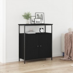 страничен шкаф Sonata H Черен дъб 70x30x80 см от инженерна дървесина - Шкафове, Витрини, Модулни секции