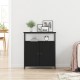 страничен шкаф Sonata H Черен дъб 70x30x80 см от инженерна дървесина