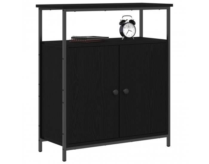 страничен шкаф Sonata H Черен дъб 70x30x80 см от инженерна дървесина