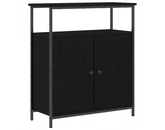 страничен шкаф Sonata H Черен дъб 70x30x80 см от инженерна дървесина