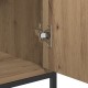 Страничен шкаф Sonata H Артизан Дъб 100x35x80 см от инженерна дървесина и стомана