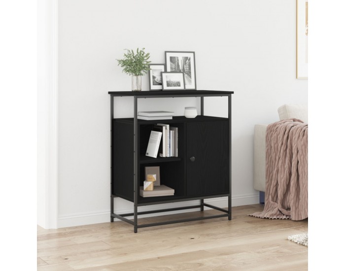 Sonata H Секретар черен дъб 69x35x80 см Инженерна дървесина и стомана