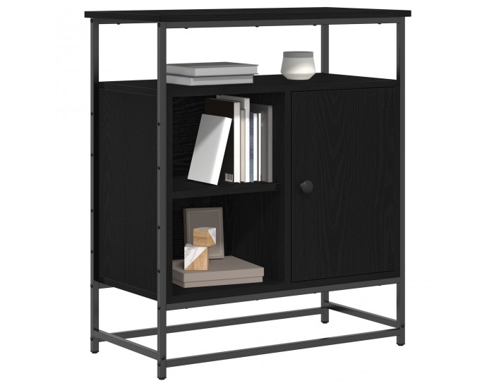 Sonata H Секретар черен дъб 69x35x80 см Инженерна дървесина и стомана