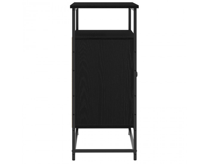 Sonata H Секретар черен дъб 69x35x80 см Инженерна дървесина и стомана