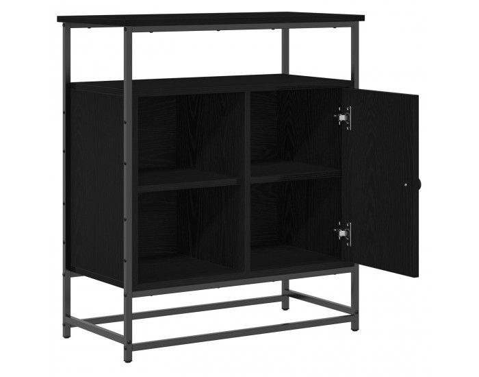 Sonata H Секретар черен дъб 69x35x80 см Инженерна дървесина и стомана